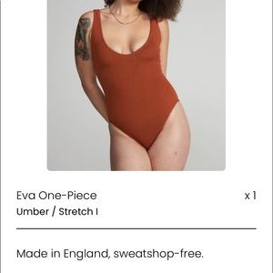 NWT Youswim Eva One Piece Swim Suit